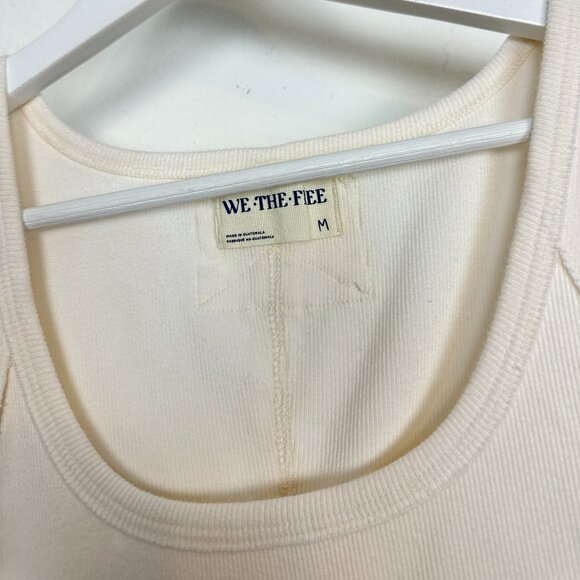 FREE PEOPLE Hummingbird Stretch Cotton Top in Ivory Size Medium - Picture 8 of 15